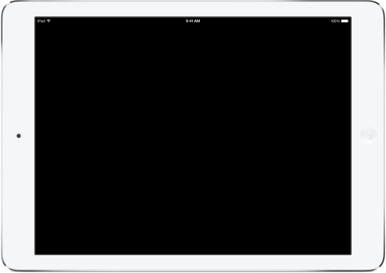 iPad video screen